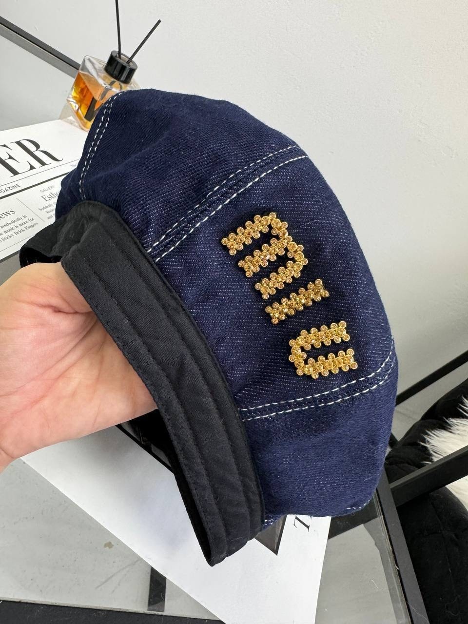 джинсовая кепка,кепка джинсовая женская с камнями,джинсовый берет,кепка,кепка модная