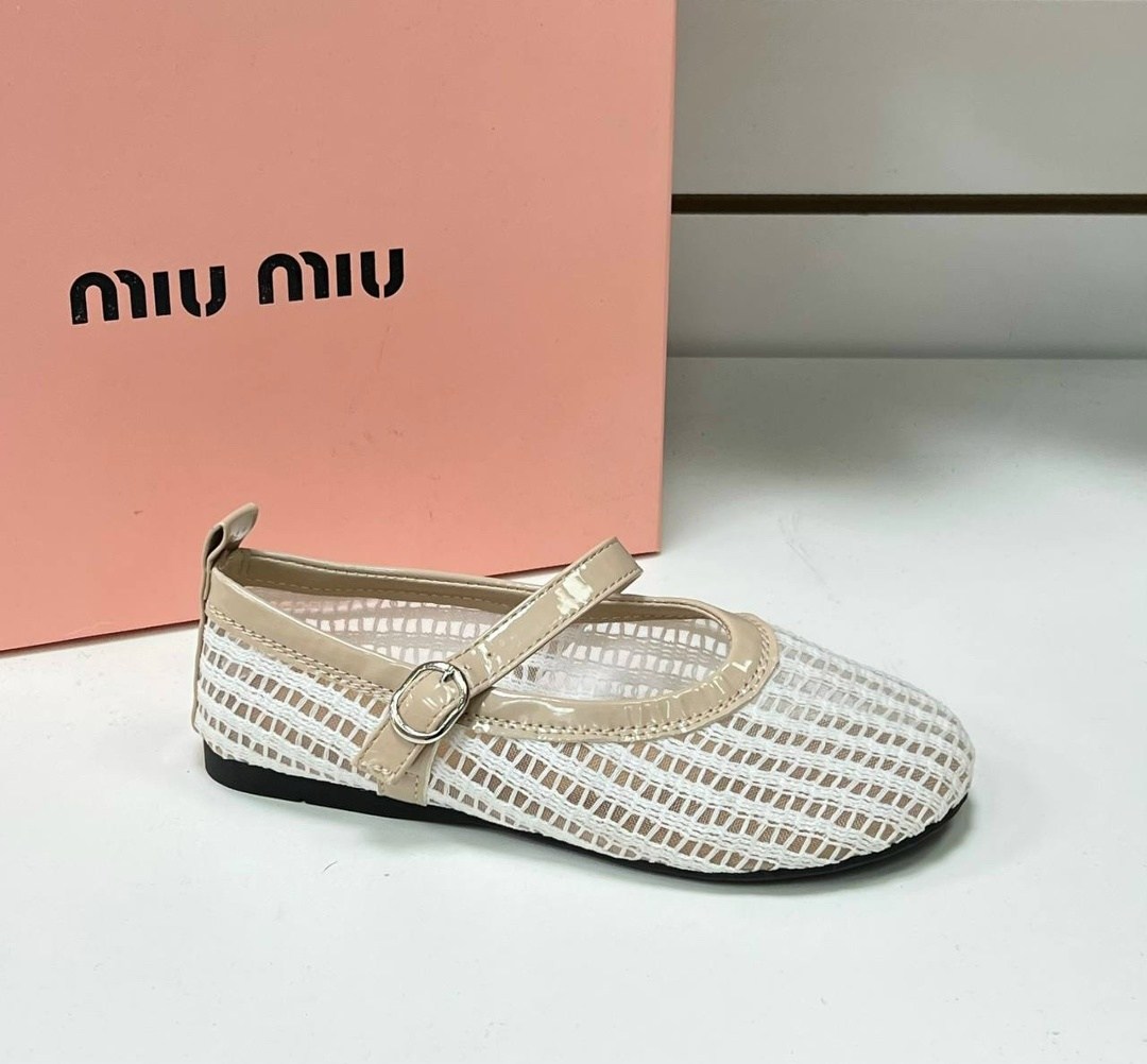 балетки miu miu 2026,,женская ,миу миу балетки,детские сандалии