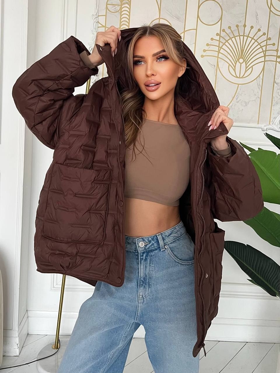 куртка женская бежевая,стильная куртка,куртка модная,куртка бомбер,пуховик повседневный