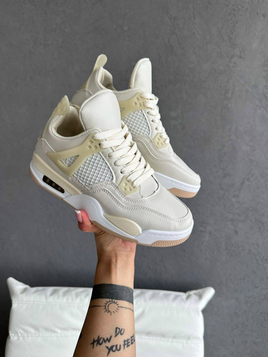 кроссовки женскиe,кроссовки,кроссовки nike air jordan 4,air jordan 4,бежевые кроссовки