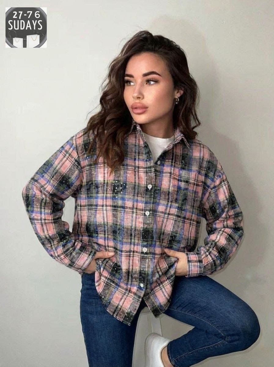 рубашка в клетку оверсайз летняя tika boom,рубашка в клетку женская,рубашка женская в клетку оверсайз,женская рубашка,рубашка в клетку