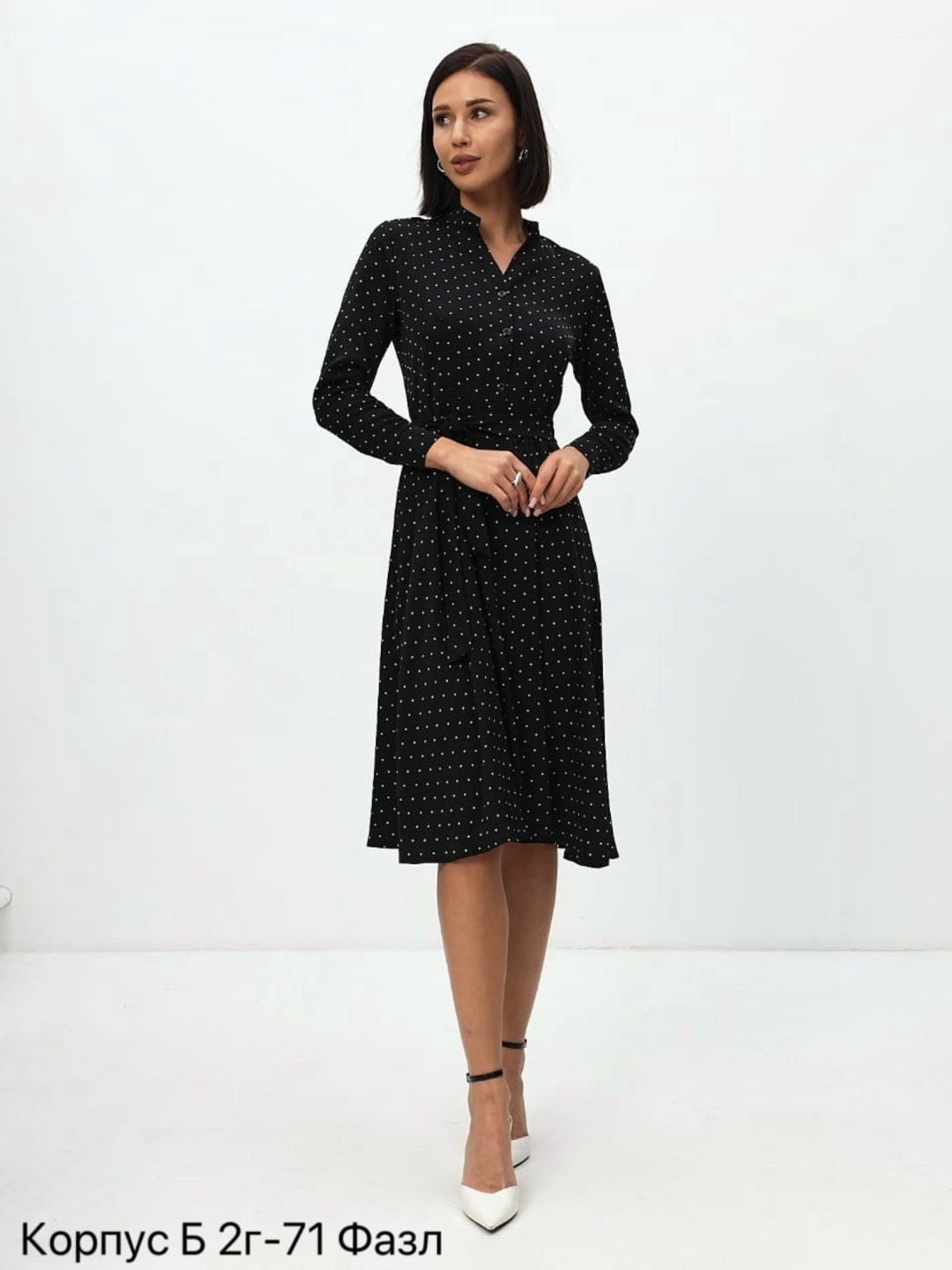 чёрное платье в горошек,платье,платье женские,,легкие платья