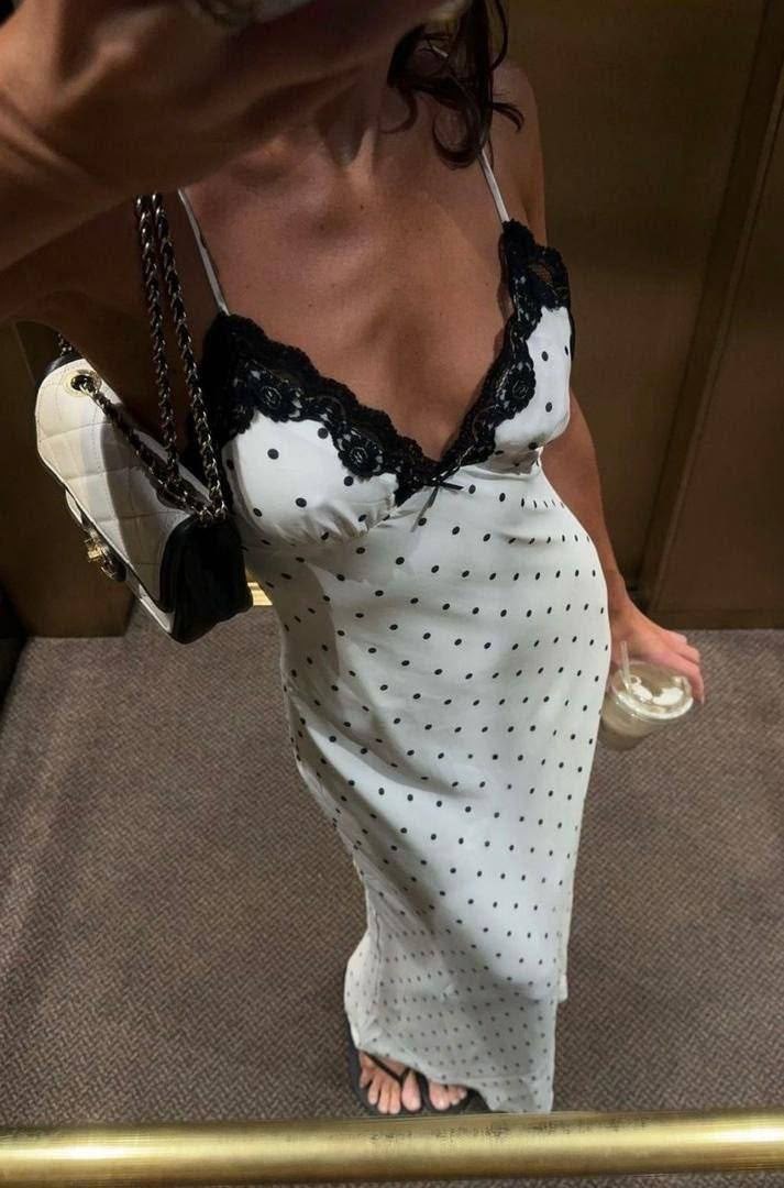 женские длинные платья,платье в горошек,платье летнее,платье,длинное платье