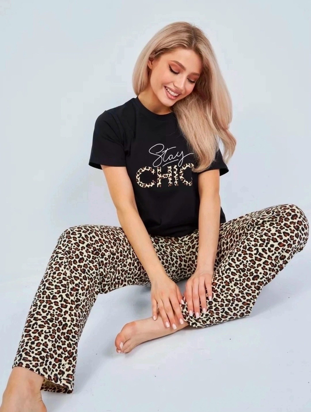 пижама женская,пижама женская леопардовая,пижама женская леопардовая bruno,пижама женская с брюками,пижама
