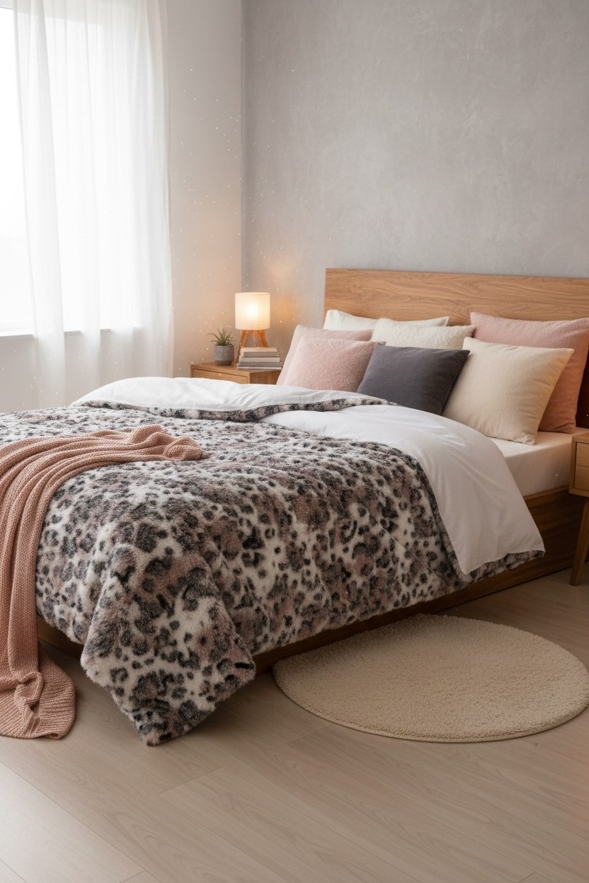 постельного белья,постельное белье комплект,постельное белье унисон леопард,леопардовое постельное белье,леопардовая кровать