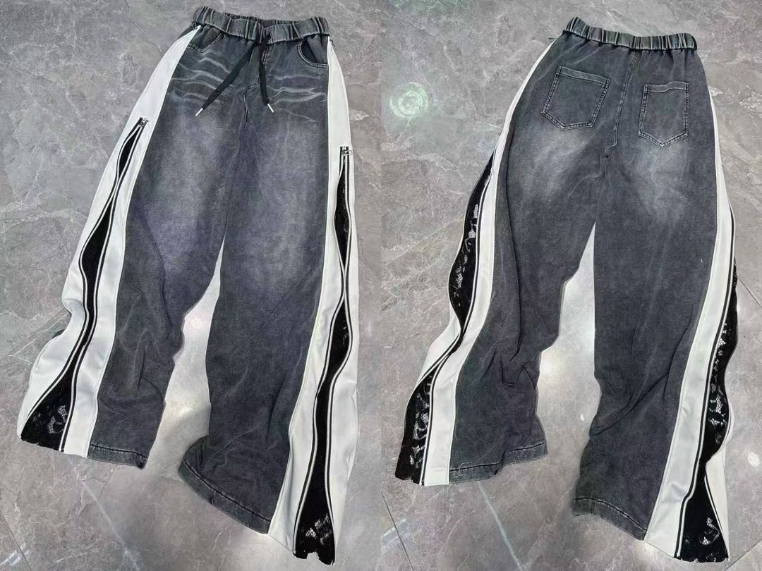 джинсовые брюки,джинсы брюки,джинсы широкие,комбинированные джинсы,брюки модные