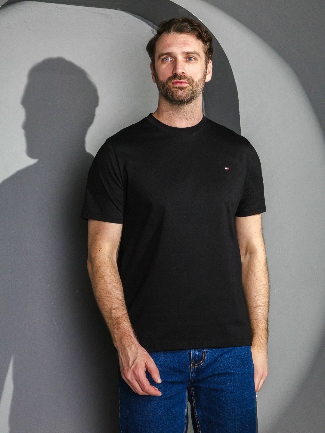 мужская футболка tommy hilfiger,футболка томми хилфигер черная,мужская футболка,мужская футболка черная,футболке