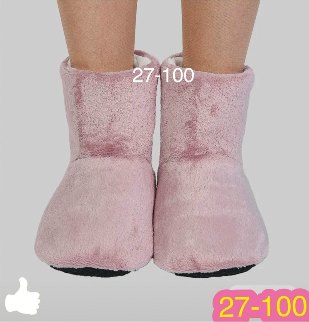 домашние утепленные тапочки-сапожки,теплые домашние тапочки,домашние тапочки женские,теплая ,плюшевые домашние сапоги