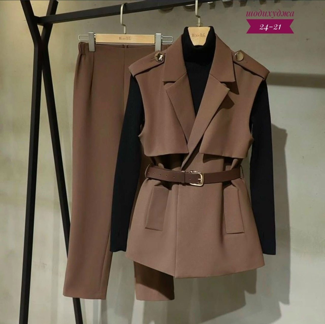 костюм тройка женский,женский костюм-двойка, осенне-весенний тонкий жилет и брюки в западном стиле,женский повседневный брючный костюм vgh,женские костюмы,элегантный костюм
