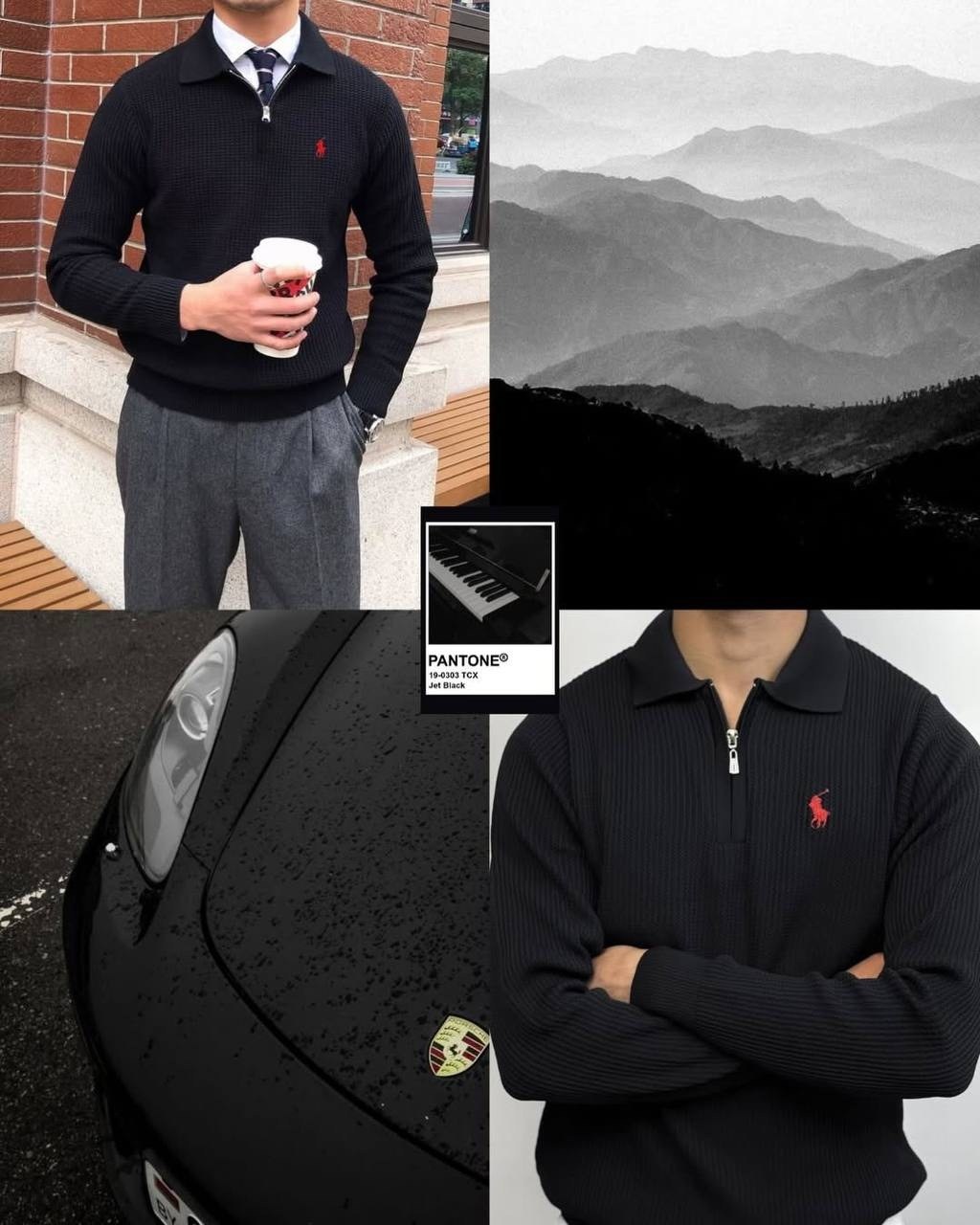 мужской свитер,мужская мода,кофта поло,свитер,мужской стиль кэжуал
