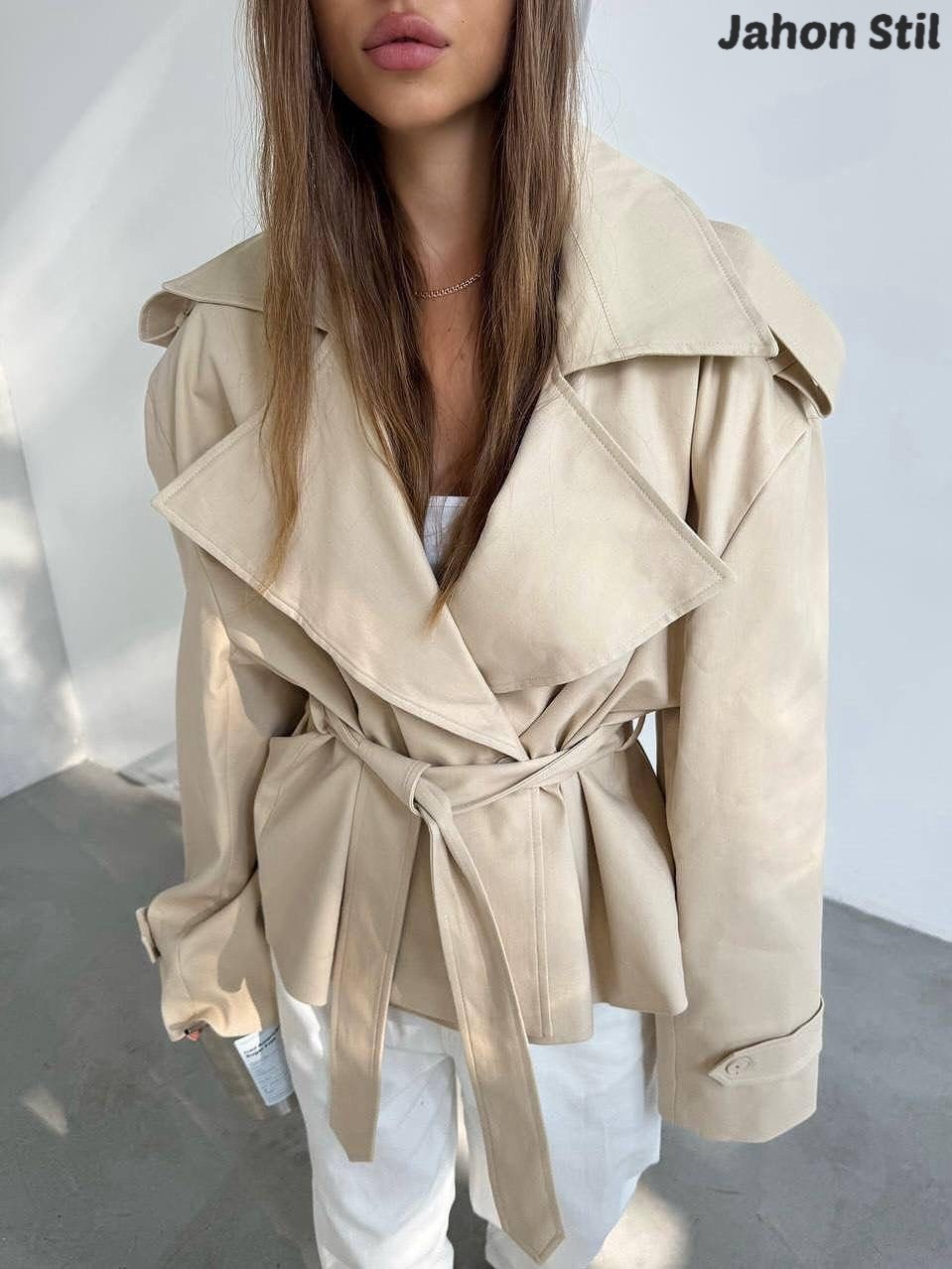 женский тренч,укороченное пальто,плащ женский,тренч с поясом,пальто тренч