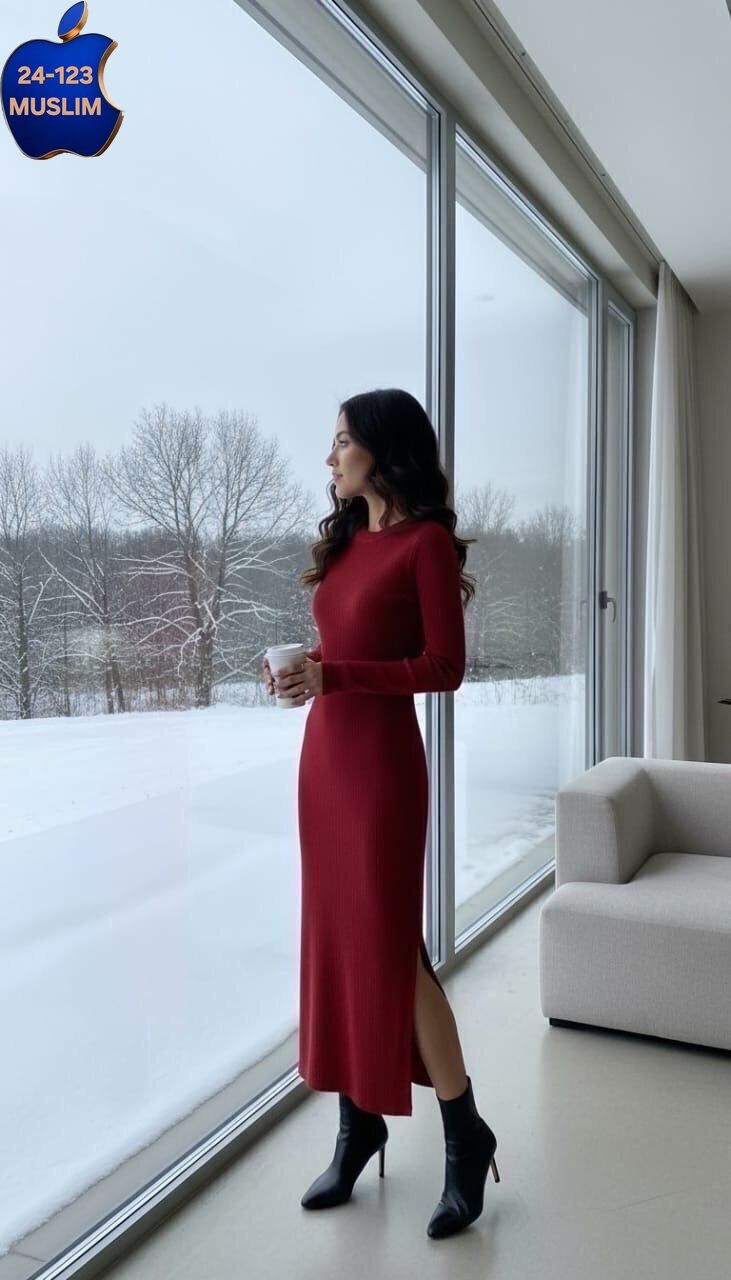 платье трикотажное с разрезом emberens 250335834,платье трикотажное с разрезом emberens,платье трикотажное с разрезом бордовый,платье женская,платье женское облегающее