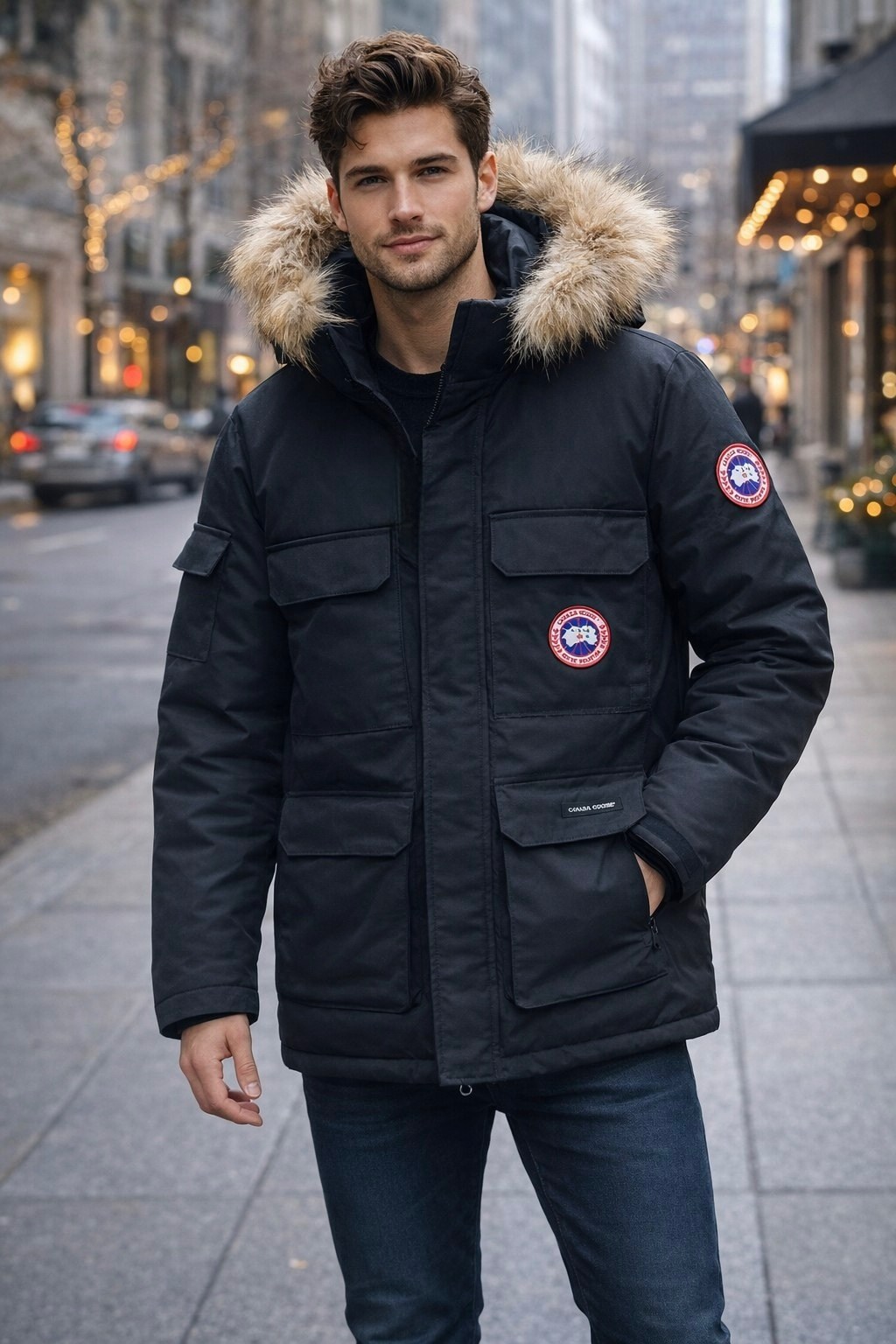мужской пуховик canada goose черный,canada goose expedition parka,пуховик canada goose,пуховик canada goose мужской,мужская зимняя куртка canada goose