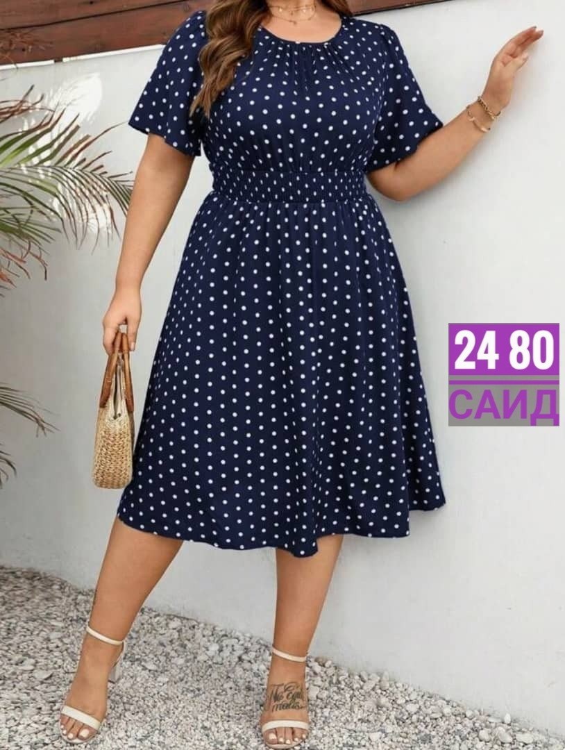 платье женское в горошек больших размеров,женское платье больших размеров,женское платье в горошек,платье большие размеры,летнее платье больших размеров