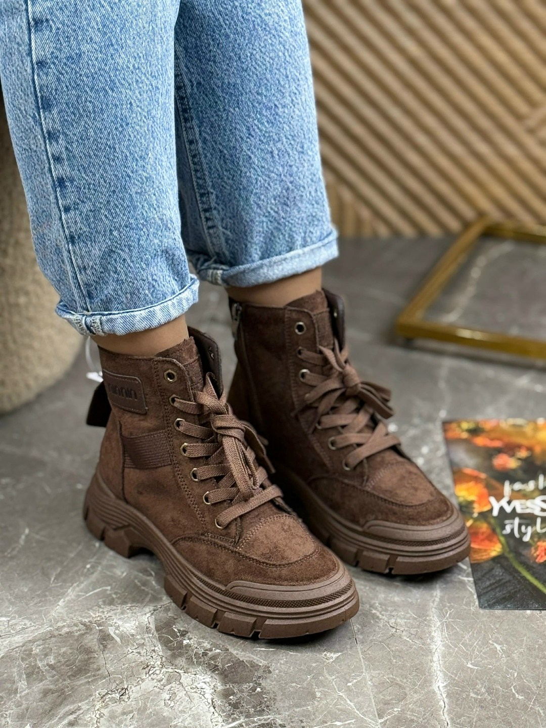 , женская,женские ботинки,ботинки модные,замшевые ботинки