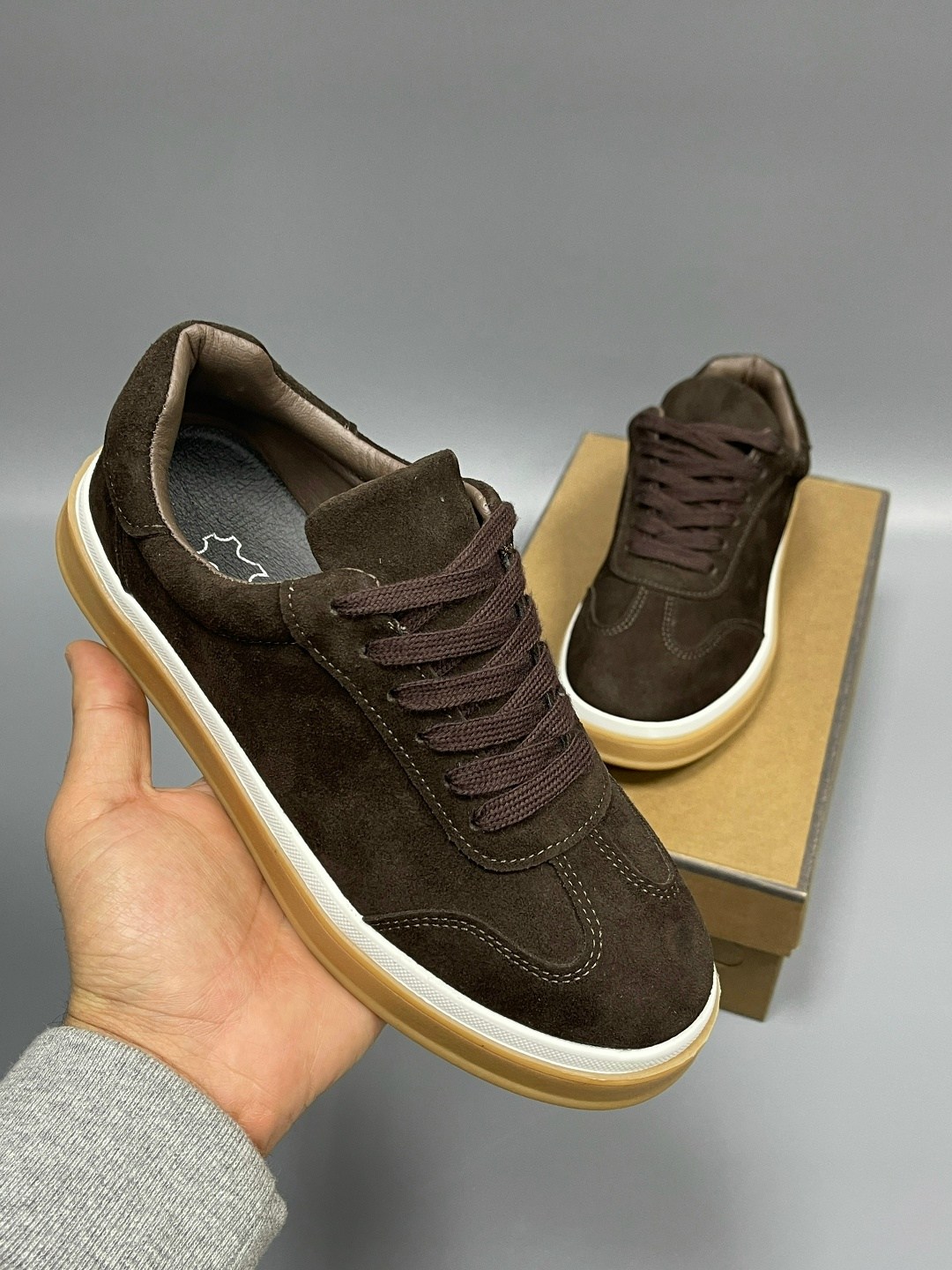 женские кроссовки из замши loro piana коричневые,замшевые кроссовки,замшевые кеды,женские кроссовки из замши loro piana коричневые lm-21161,кроссовки из натуральной замши