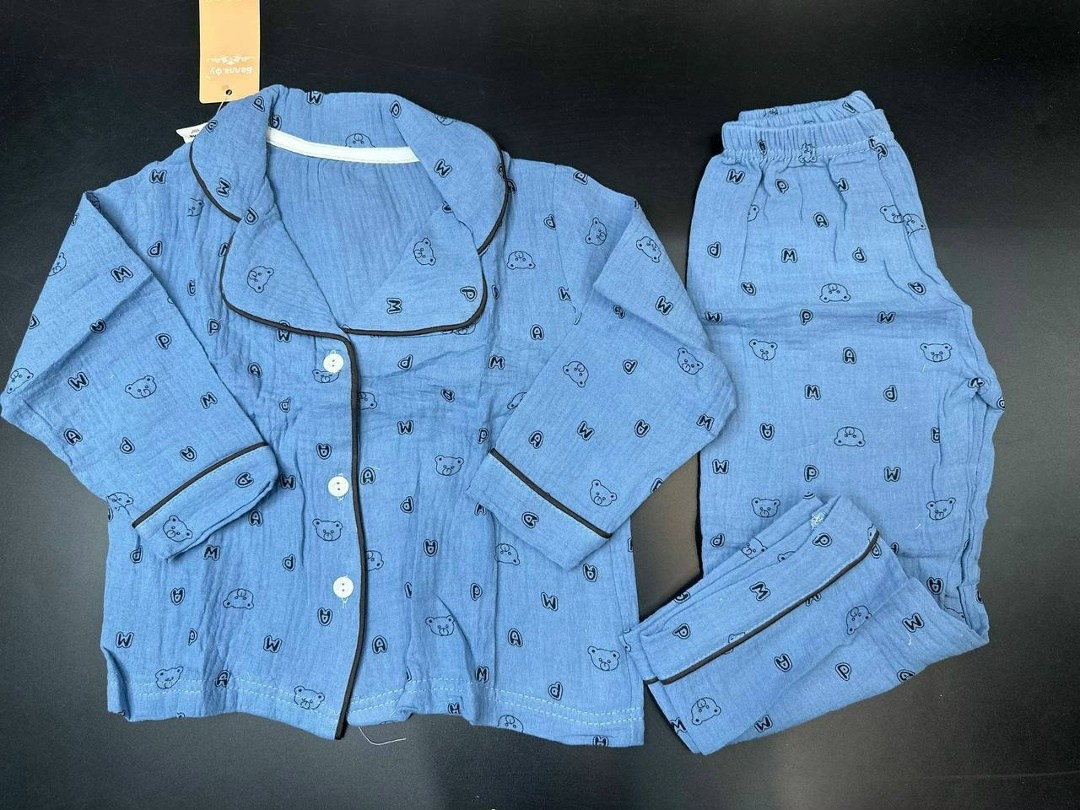 комплект пижама,пижама детская,пижама для ребенка,пижама для малышей,детская муслиновая пижама