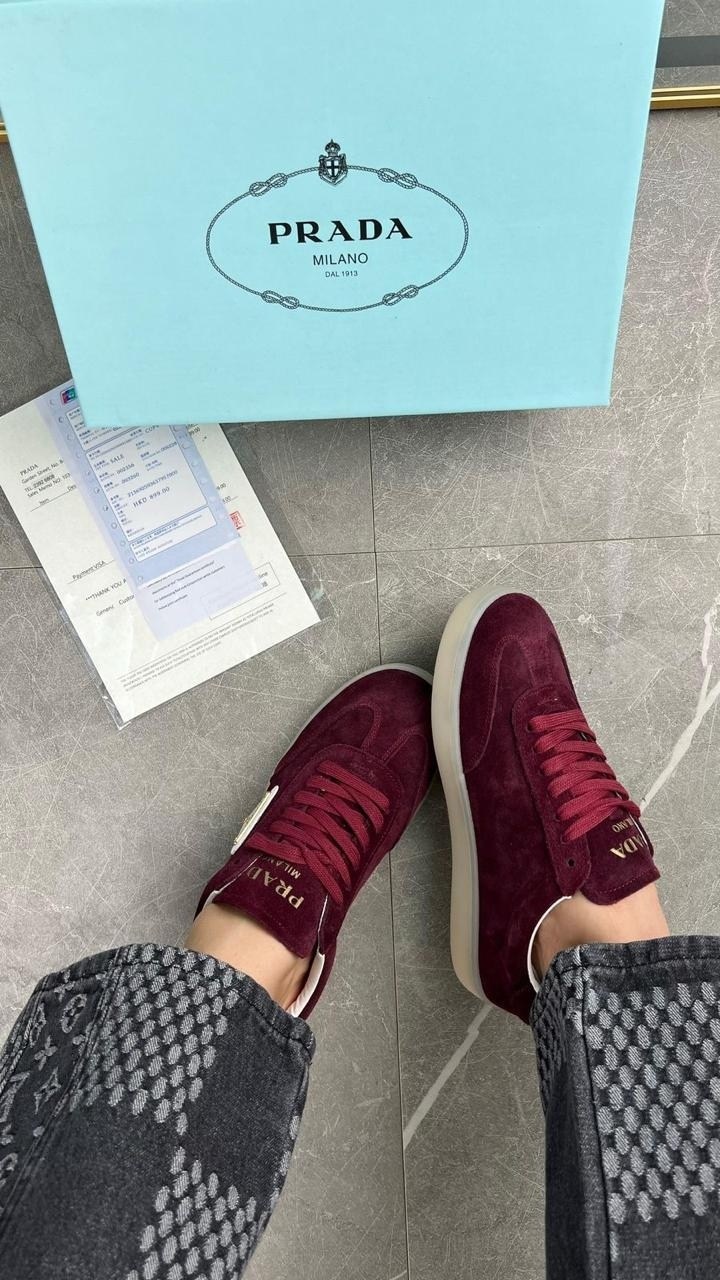 ,кроссовки prada,кроссовки prada женские,замшевые кроссовки,кеды замшевые