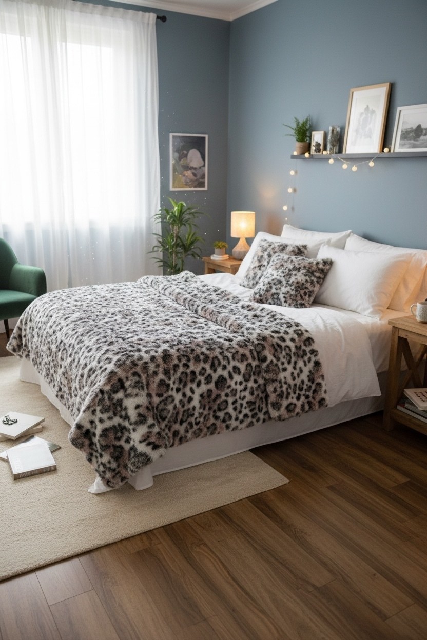 постельного белья,постельное белье комплект,постельное белье унисон леопард,леопардовое постельное белье,леопардовая кровать