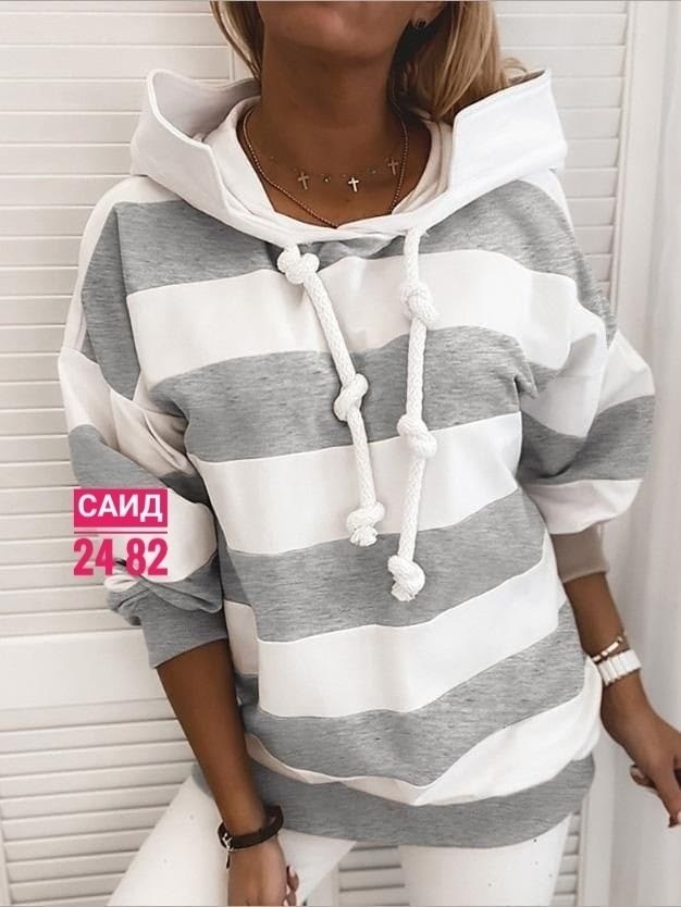 женская толстовка с капюшоном,толстовка в полоску,толстовка с капюшоном в полоску,женское толстовка,кофта женская в полоску с капюшоном