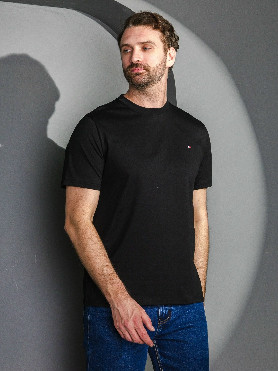 мужская футболка tommy hilfiger,футболка томми хилфигер черная,мужская футболка,мужская футболка черная,футболке
