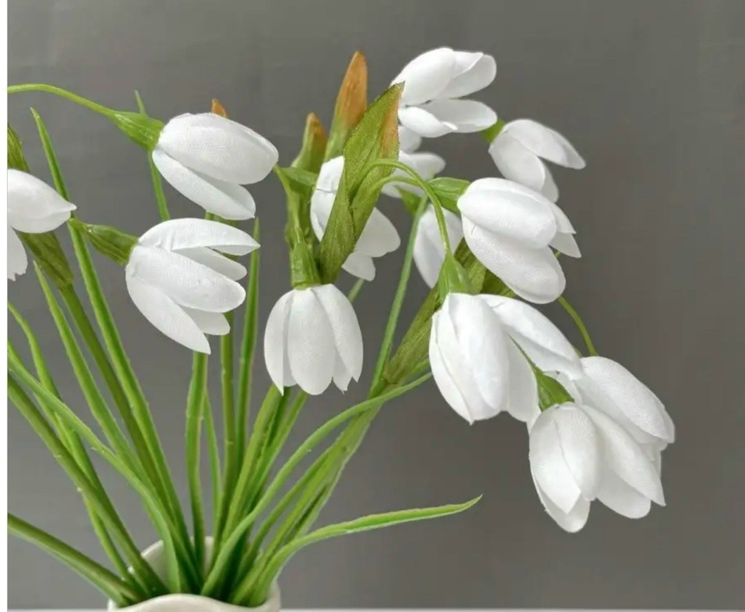 цветы искусственные подснежник,цветы из гофрированной бумаги подснежники,композиция с подснежниками,подснежник,подснежники искусственные