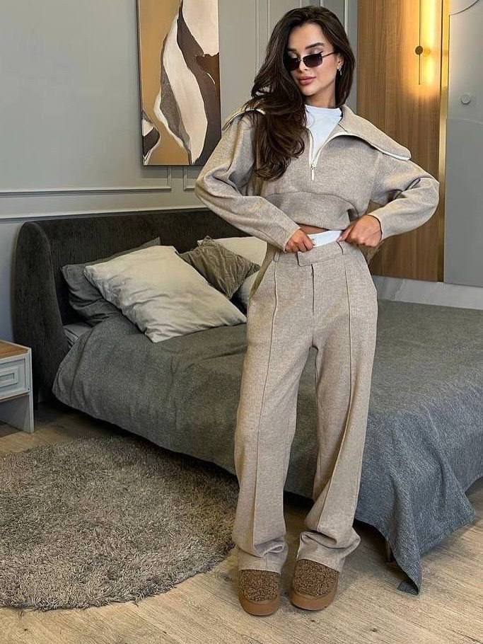 трикотажный костюм,трикотажные костюмы женские,костюм бежевый,кашемировый костюм,брючный костюм