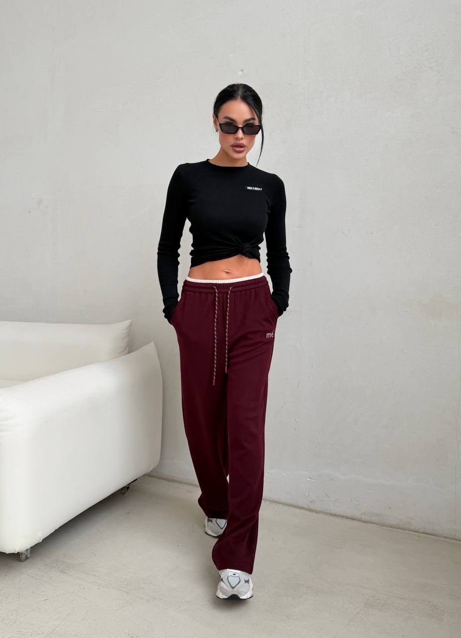 спортивные брюки,брюки бордовые,брюки широкие,спортивные женские брюки,свободные брюки