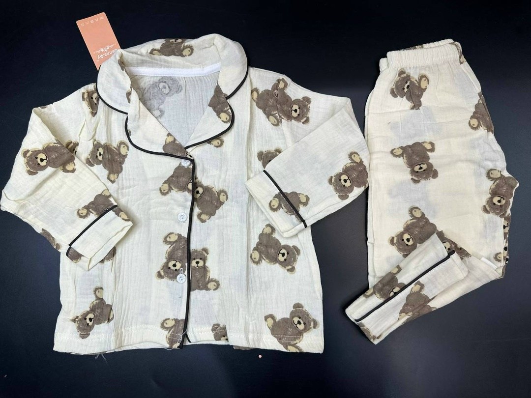 комплект пижама,пижама детская,пижама для ребенка,пижама для малышей,детская муслиновая пижама