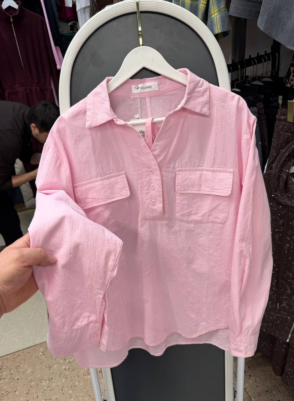 повседневная рубашка,рубашка женская с карманами,модная рубашка,рубашка женская,рубашка свободного кроя