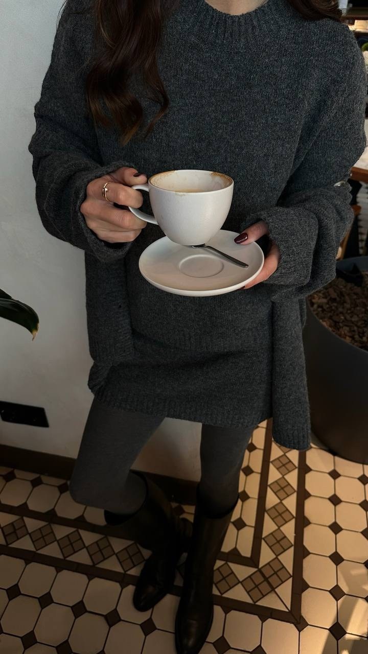 костюм теплый трикотажный с юбкой perfect mood цвет серый графит,костюм трикотажный джемпер с юбкой emberens,костюм трикотажный с юбкой lalucci цвет серый графит,костюм с юбкой трикотажный akman цвет