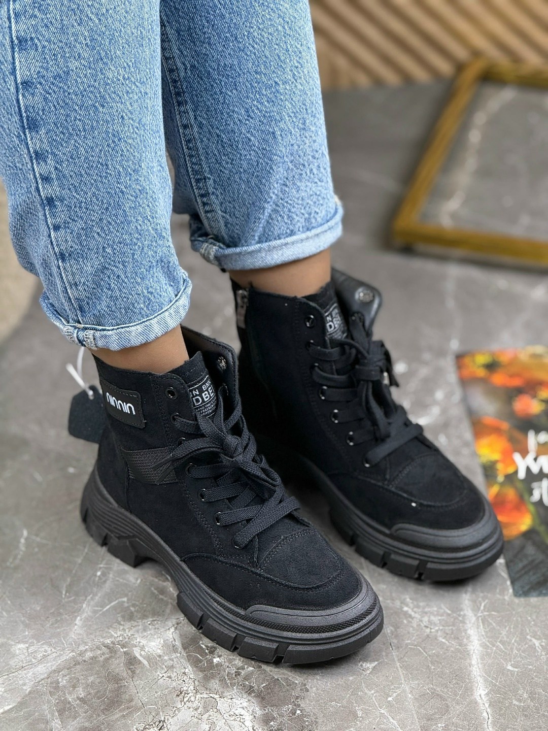 , женская,женские ботинки,ботинки модные,замшевые ботинки