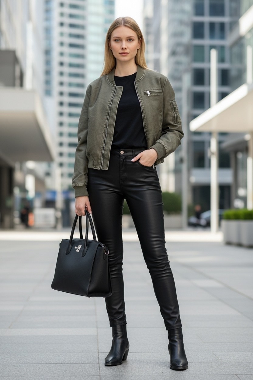 повседневная куртка,кожаная куртка,куртка бомбер,женская кожаная куртка,женская куртка бомбер