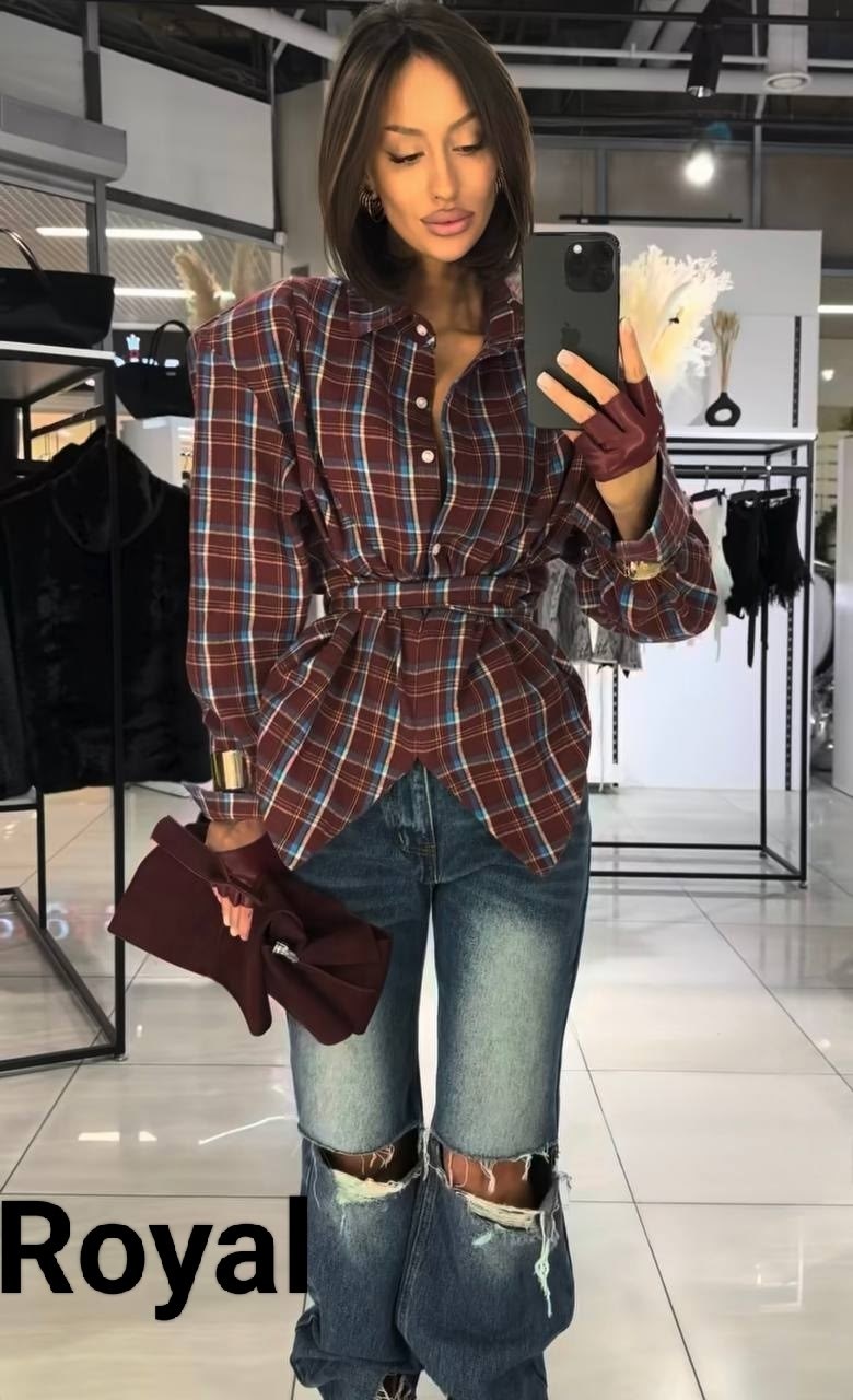 женский костюм,костюм с юбкой и рубашкой,женская рубашка в клетку,костюм в клетку