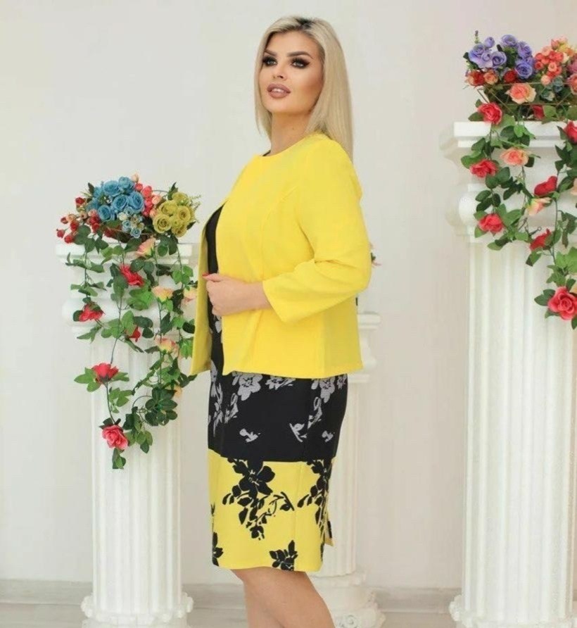 больших размеров,платье и жакет,платье костюм,костюм двойка,платье и пиджак