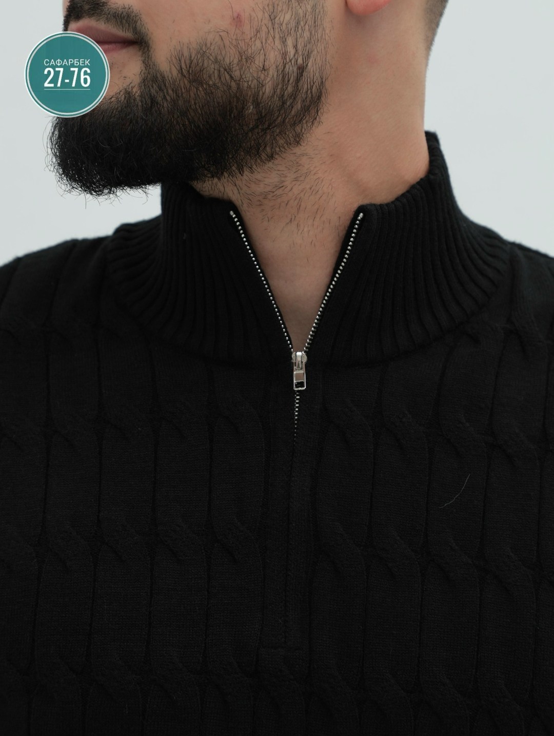 свитер-водолазка с горлом вязаный шерстяной,свитер с воротником,свитера мужская,свитер-водолазка с горлом вязаный шерстяной kurdi,свитер черный