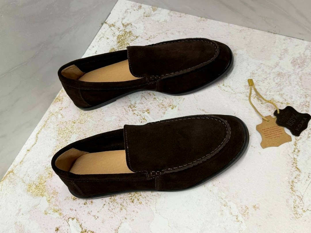 ,замшевые лоферы,замшевые мокасины лоро пиано,лоферы loro piana summer walk замшевые коричневые,лоферы из натуральной замши