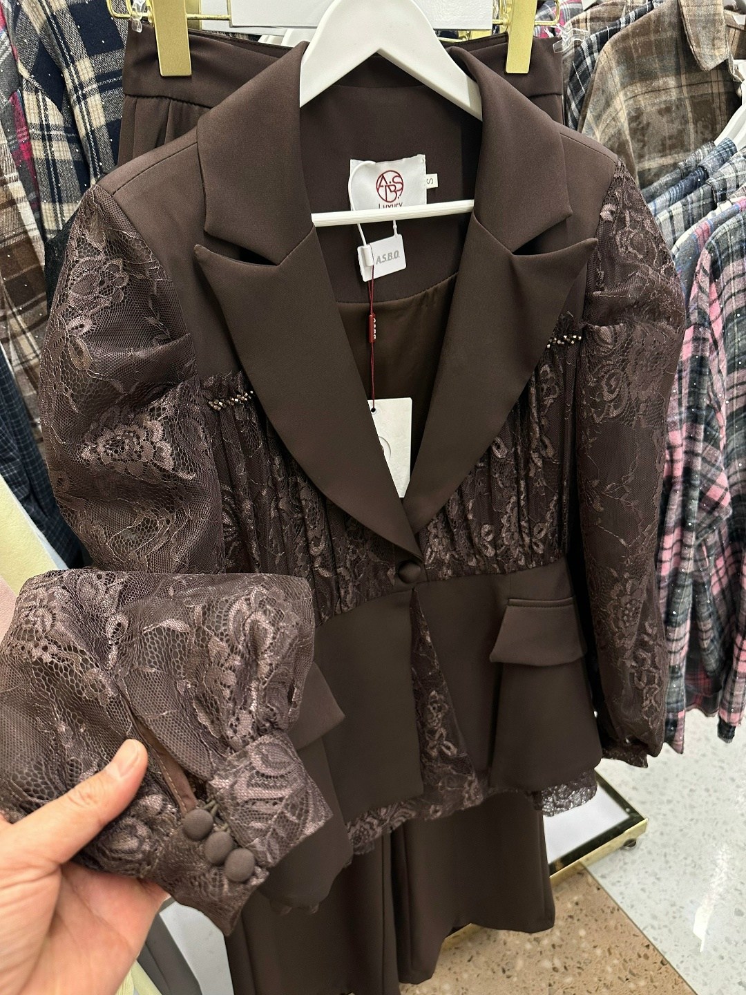 костюм с брюками,жакет брюки,женский дизайнерский костюм элегантный кружевной блейзер и брюки-клеш,женские костюмы,школьная форма костюм