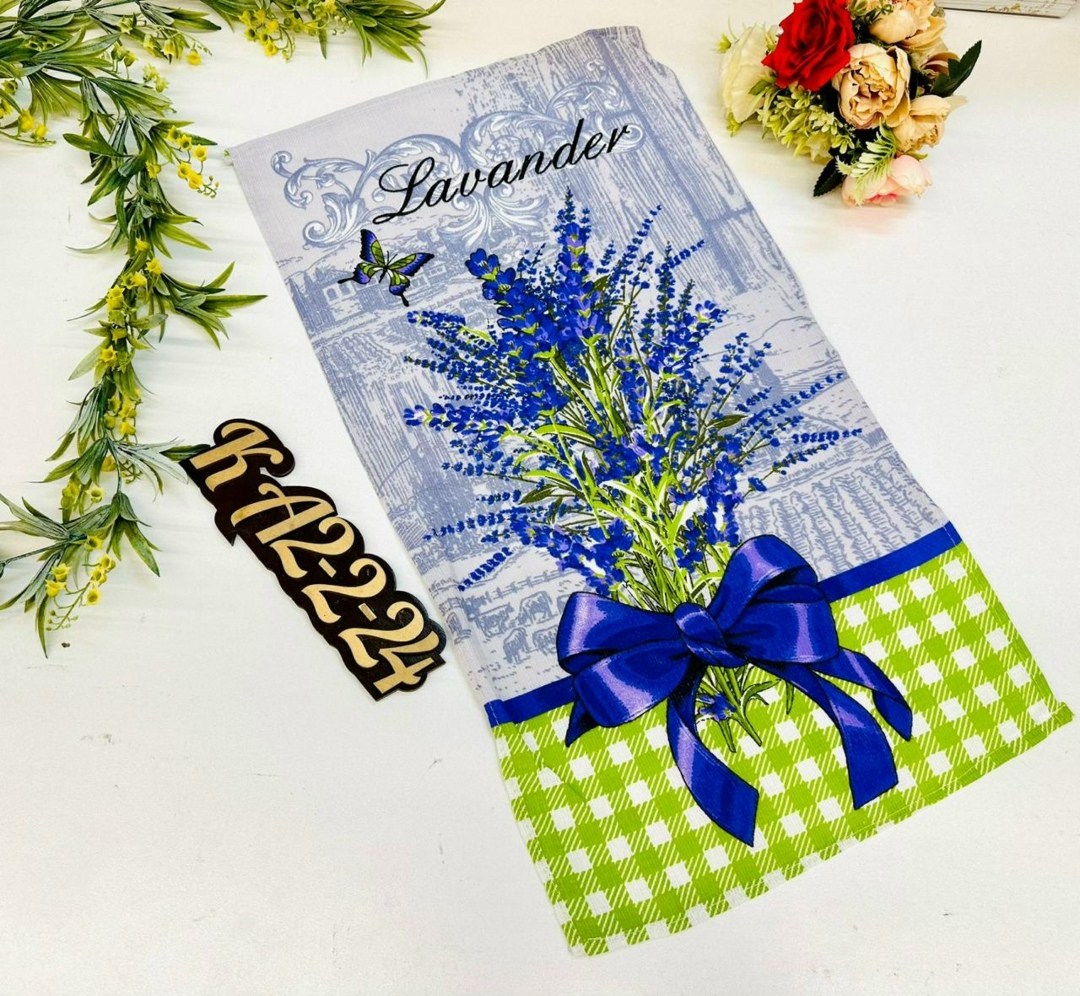 кухонные полотенца лаванда,вафельное кухонное полотенце,набор вафельных кухонных полотенец,полотенца кухонное,полотенца кухонные вафельные набор 3 шт