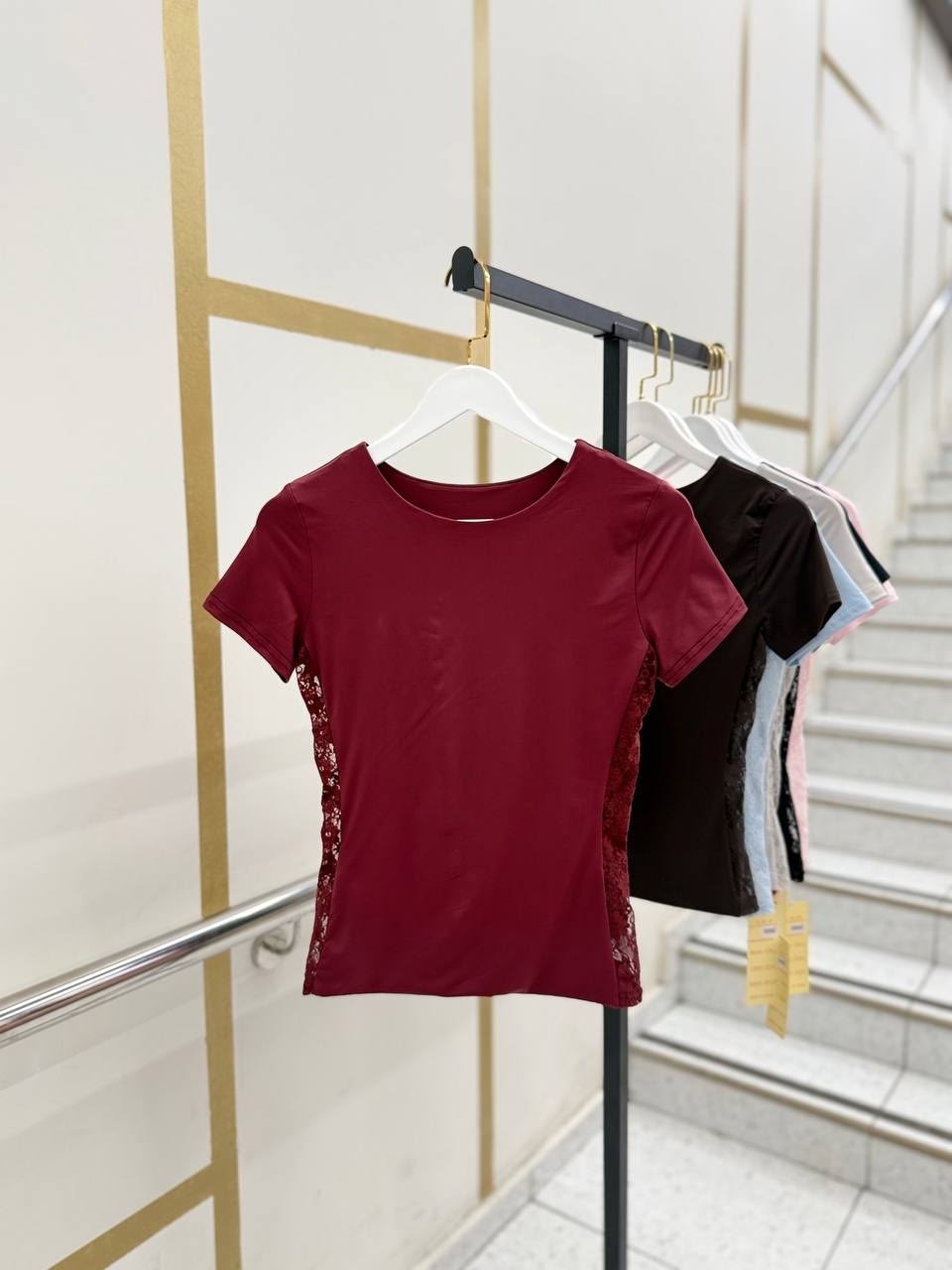 футболки женская,футболки для женщин,женская майка,футболка с кружевами,футболки и топы