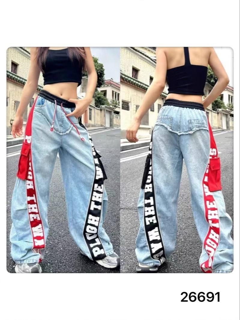 женские джинсы,стильные джинсы,джинсы с принтом женские,джинсы женские в стиле хип-хоп,baggy jeans y2k мужские