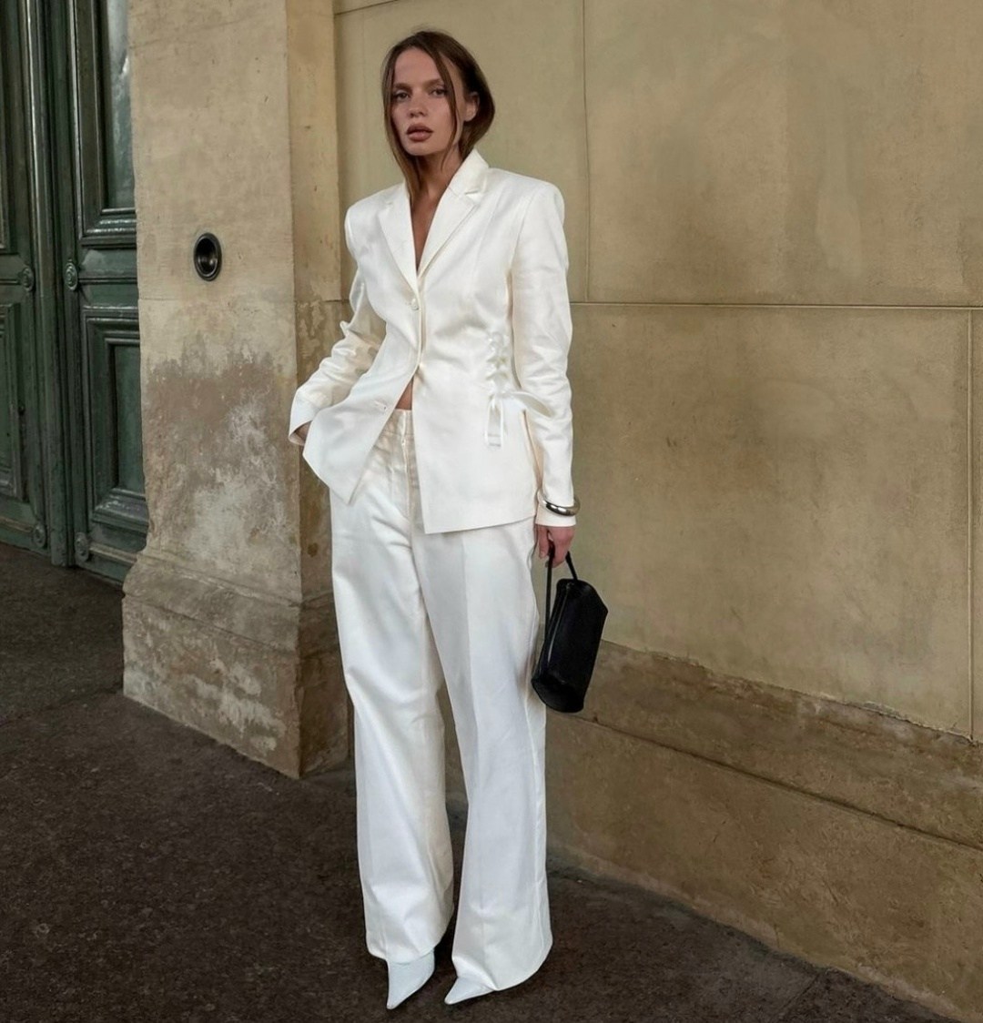 свадебный брючный костюм,белый брючный костюм,белый брючный костюм женский,брючный костюм женский,белый брючный костюм свадебный