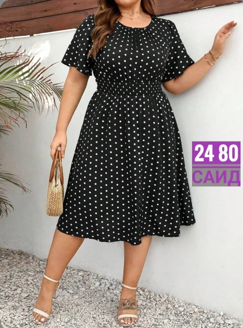 платье женское в горошек больших размеров,женское платье больших размеров,женское платье в горошек,платье большие размеры,летнее платье больших размеров