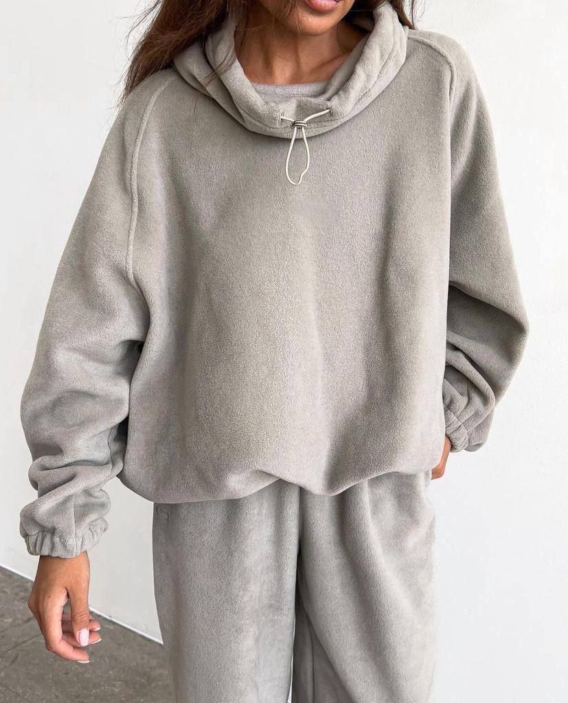 костюм с толстовкой оверсайз,костюм женский флисовый оверсайз anly,костюм на флисе,флисовый костюм женский,костюм спортивный