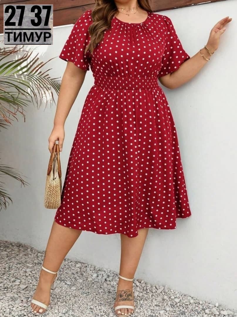 платье большие размеры,женское платье в горошек,женское платье больших размеров,платье с поясом,платье женские