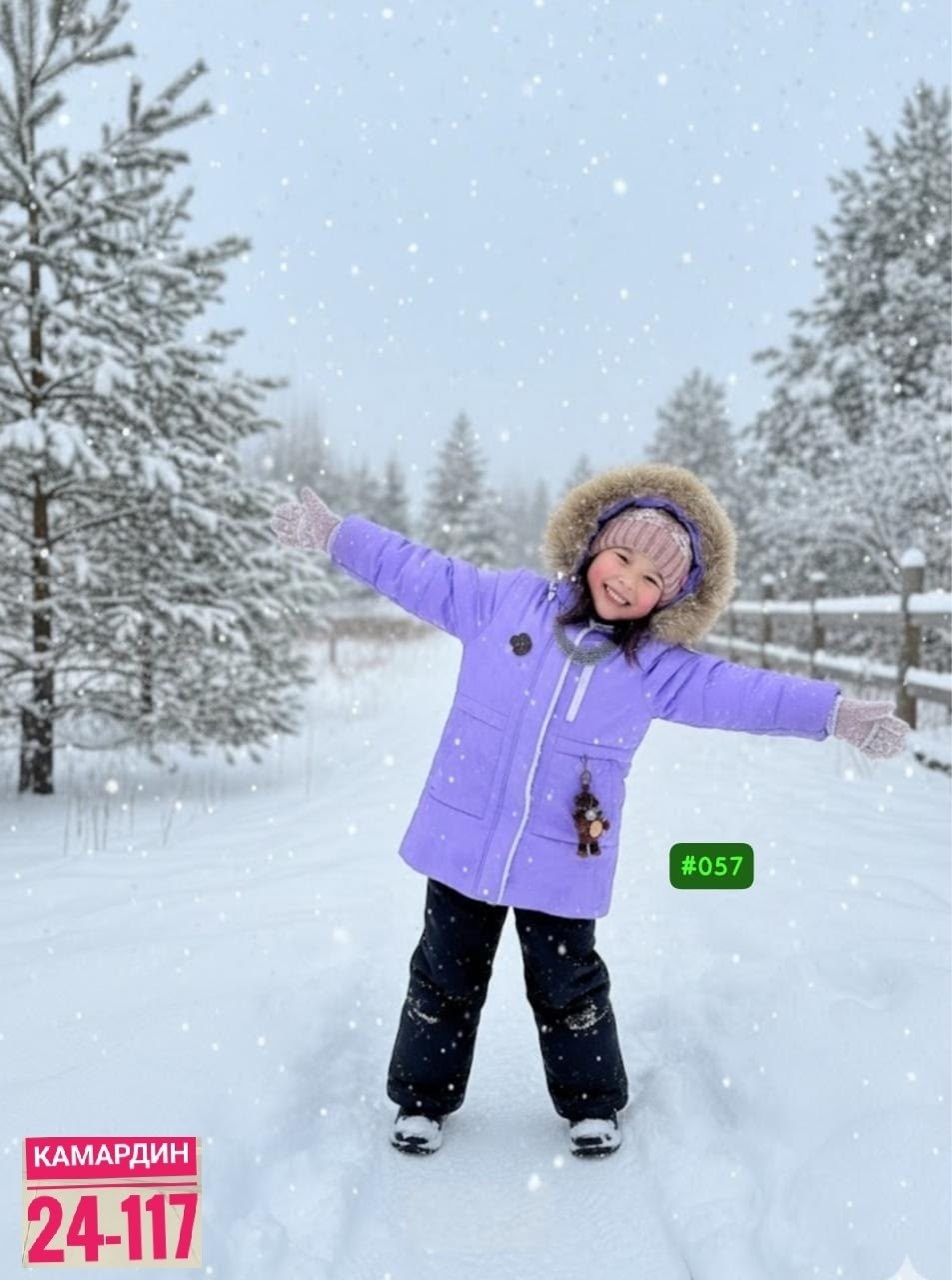 костюм батик зима для девочки,зимний костюм для девочки,зимняя куртка для девочек,комплект верхней одежды batik комплект для девочки рина (422-24з) глициния,парка зимняя