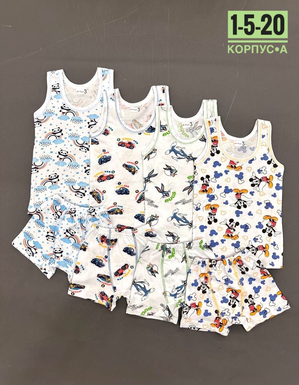 комплект майка трусы для мальчика,детские майки набор,комплект нижнего белья для мальчика,детское белье,детские комплекты майка трусы сбор
