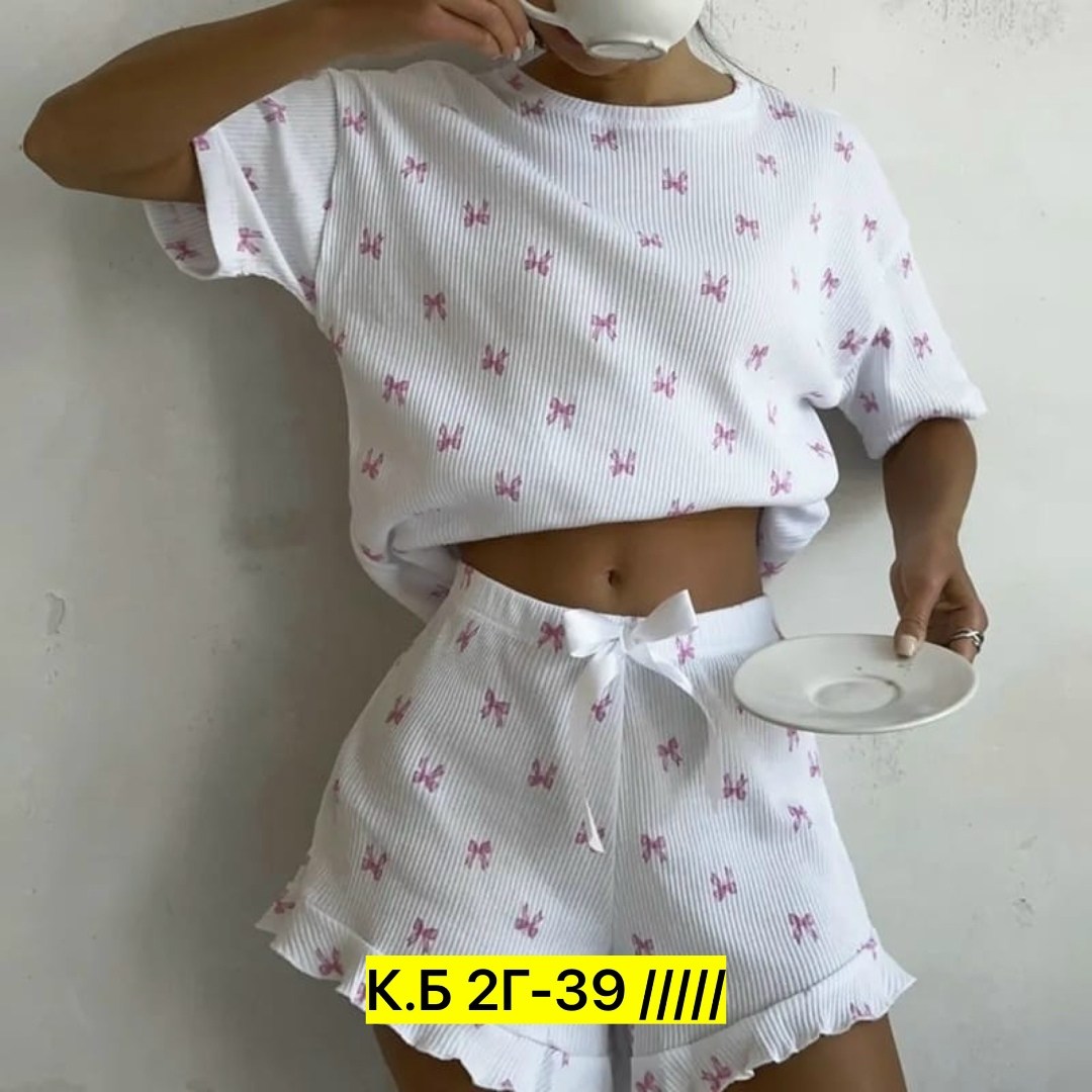 пижама женская с шортами,пижама женская,муслиновая пижама с шортами eustera 231658668,пижама комплект,муслиновая пижама с шортами eustera 213008013