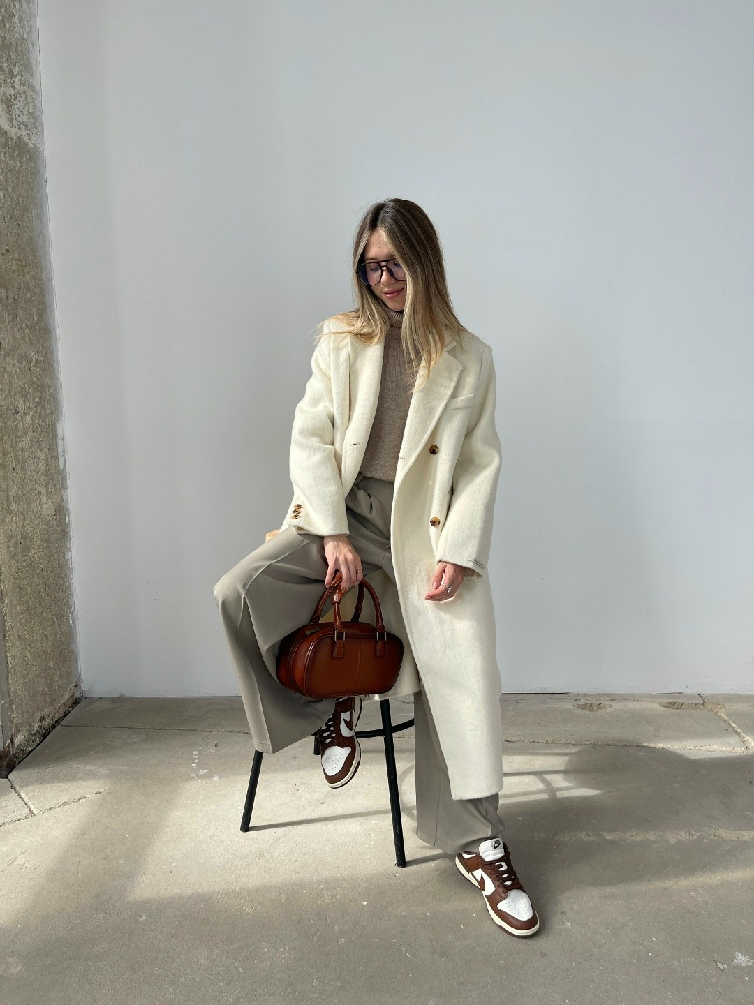 модное пальто,пальто оверсайз,женское пальто,белое пальто оверсайз,шерстяное пальто