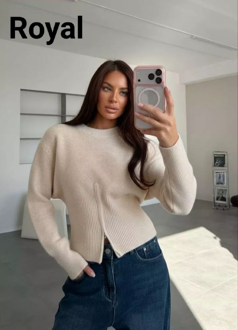 кофта женская,кофта на молнии,кофта на молнии полностью и стойка воротник,женский джемпер,свитер оверсайз с горлом на молнии теплый вязаный